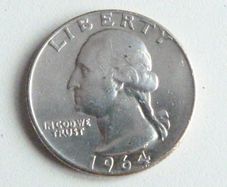 1964 silver quarter