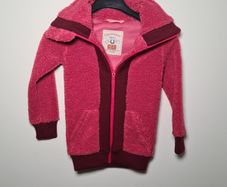 HORSEWARE KIDS longline Sherpa Raspberry fleece coat jacket zip up Size  5 to 6 year old BRAND NEW WITHOUT TAGS