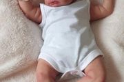 Reborn Baby Dolls That Look Real 21 Inch Sleeping Newborn Baby Boy Soft Silicone Vinyl Lifelike Baby Dolls with Pacifier+Bottle (FREE POSTAGE)
