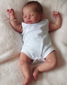 Reborn Baby Dolls That Look Real 21 Inch Sleeping Newborn Baby Boy Soft Silicone Vinyl Lifelike Baby Dolls with Pacifier+Bottle (FREE POSTAGE)