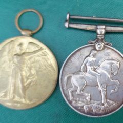Ww1 1914 Pair Royal Irish Fusiliers War & Victory Medals