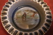 irish pottery fisherman ashtray