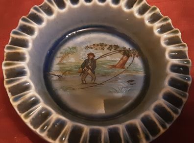 irish pottery fisherman ashtray