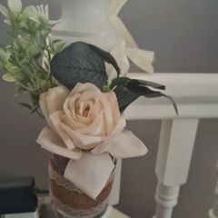 Glass Jar Wedding Pew Ends