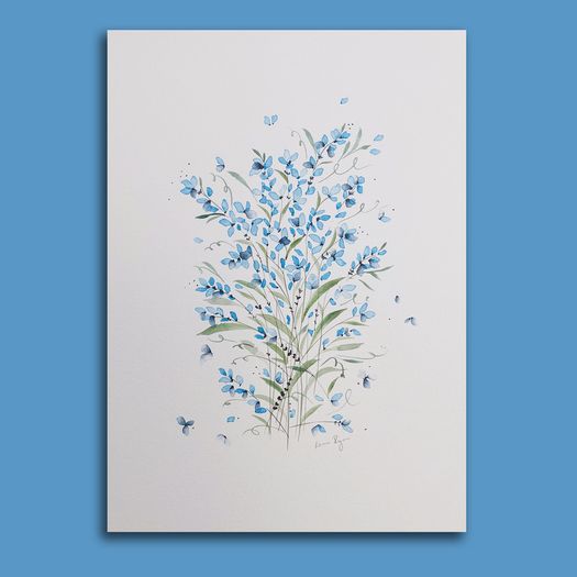 Original Watercolour Floral Painting