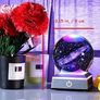 3.15" K9 Crystal 3D Solar System Ball with Sliver LED Colorful Lighting Touch Base, Engraving Solar System Star Planet Model Ornaments, Science Universe Astronomy Gifts for Astronomers Image 4