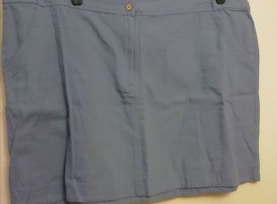 Mantaray Blue Canvas Cotton Knee Length A-line Skirt New With Tags RRP 35 Euro. Size  UK26