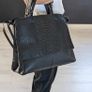 Stylish Black Large Capacity Faux Leather Handbag - BRAND NEW Image 6