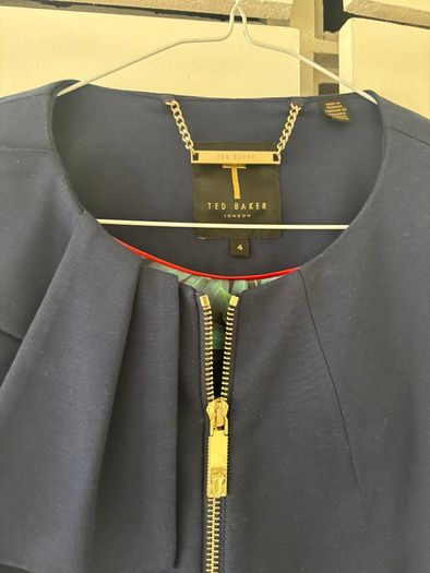 Ted Baker Navy Blazer Womens Jacket- Size 4 12/14 Brand New