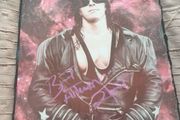 1/1 slate autographed by Wrestling Legend Bret Hart