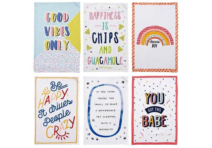 Ladelle set of 6 Large Tea Towels
