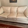 Cream leather couch Image 2