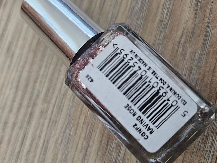 Barry M Glitter Nail Varnish Raving Rose