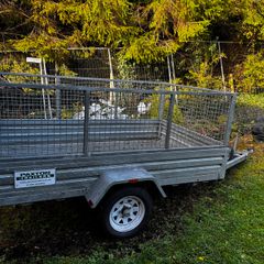 8x5 Galvanised Single Axle Car Trailer