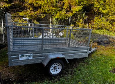 8x5 Galvanised Single Axle Car Trailer