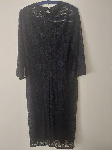 Navy Lace Dress M&S