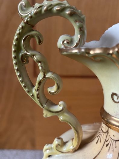 Large Antique Hand Painted Vase