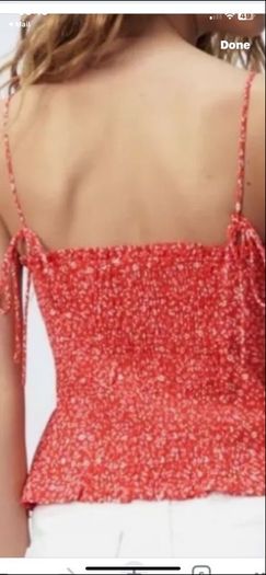 top Bnwt size large red Zara top