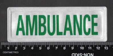 Small Ambulance Reflective Badge. A number available.