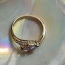Vintage 9ct Gold Tanzanite & Diamond Ring (Size N) Birmingham Image 9