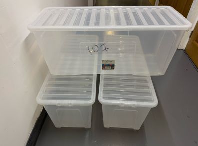 Wham 133 ltr Crystal Box & Lid x 3