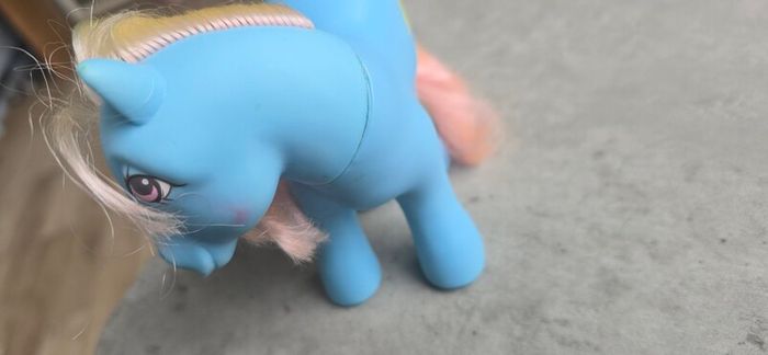 Squeezer Happy Tails Ponies Puppies MLP G1 My Little Pony