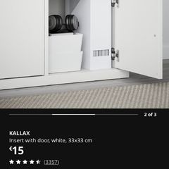 KALLAX Insert with door 33x33 cm