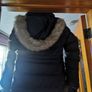 Tommy Hilfiger navy puffer jacket with faux fur hood Image 2