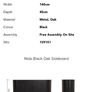 Side board cabinet black oak Image 7
