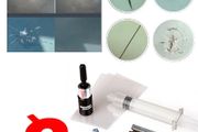 Windscreen windshield glass repair kit. Chip crack repair.
