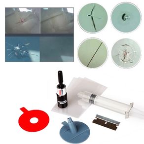 Windscreen windshield glass repair kit. Chip crack repair.
