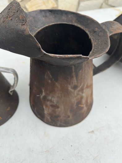 Antique hand made measures .quart. 1/2 pint / pint