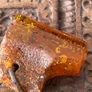 Raw Amber on leather Image 6