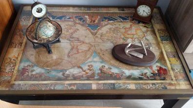 Old World Map Coffee Table
