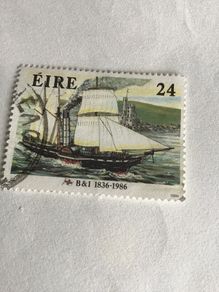 1986 Irish stamp - B&I Line