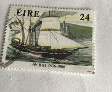 1986 Irish stamp - B&I Line