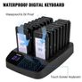 Restaurant Pager 16 Coasters Paging System Max 98 Nursery Pager Wireless Paging Queuing Calling System Touch Screen with Vibration, Flashing and Buzzer for Social Distance Hotels and Cafes Image 2