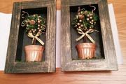 Decorative Wall Plaques Pair
