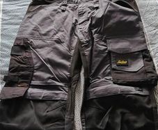 Brand New Snickers Trousers 6351 Size 100 - Steel Grey/Black