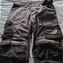Brand New Snickers Trousers 6351 Size 100 - Steel Grey/Black