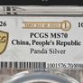 Silver Panda. First Day of Issue 2026 Image 3