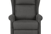 Recliner Chair Dark Grey Fabric