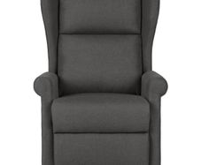 Recliner Chair Dark Grey Fabric