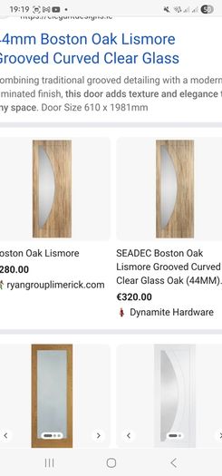 Laminate interior door oak seadec