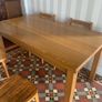 Solid Oak Dining Table. Image 6