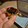 Rare Find Vintage Glass Turtle Brooch and Pendant Image 3