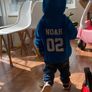 Kids Personalised Sport Hoodie Team Kit NAME & NUMBER Football Netball Hockey Child Custom Hoody Sweatshirt Hooded Soccer Image 5