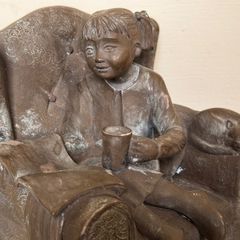 Genesis Bronze Sculpture with Original Patina