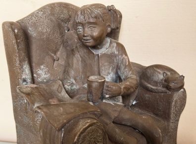 Genesis Bronze Sculpture with Original Patina