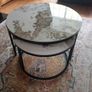 Set of two marble  coffee tables Image 6